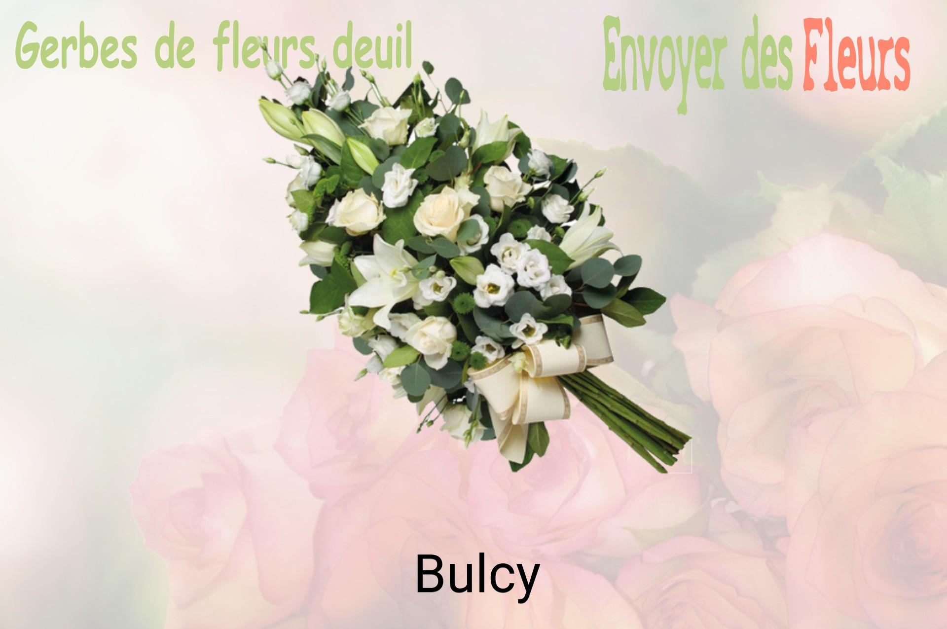 Gerbe de fleurs de deuil livrée à Bulcy
